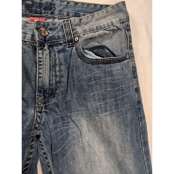 Vintage Y2K Request Blue Jeans Mens 30X32 Bootcut Straight Fit Stitched Pocket - Picture 8 of 16